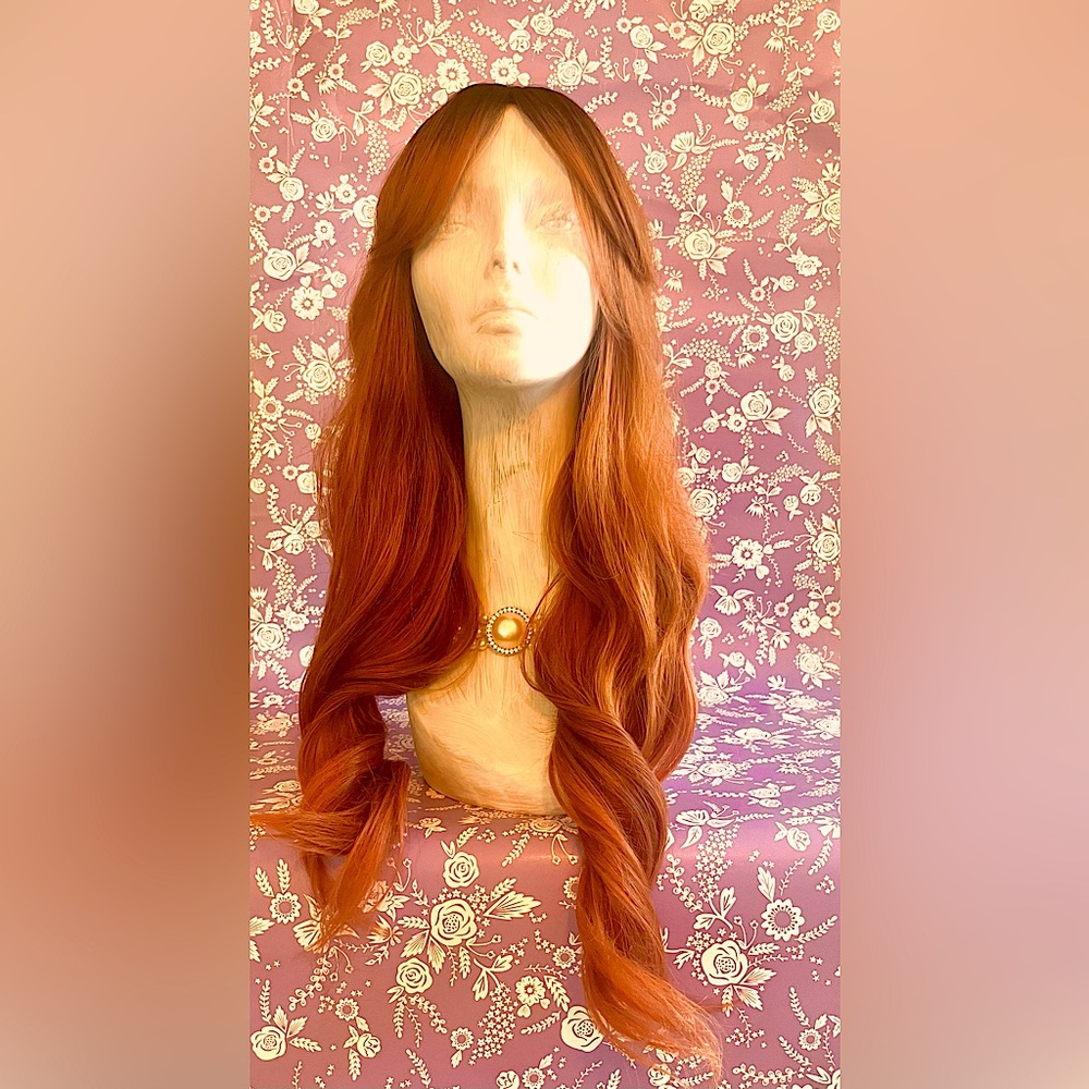24” long synthetic wig